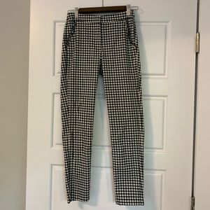 Zara Gingham Cropped Pants